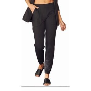 SPANX The Perfect Pant Ankle Joggers Classic Black Sz Small